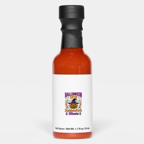 Vintage Halloween Pumpkin Haddonfield Illinois Shi Hot Sauces