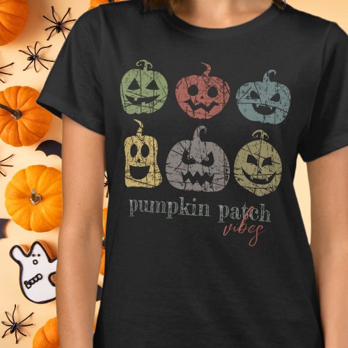 Vintage Halloween Pumpkin Patch Vibes T_Shirt