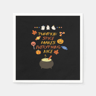 Vintage Halloween Pumpkin Quotes Classic Napkins