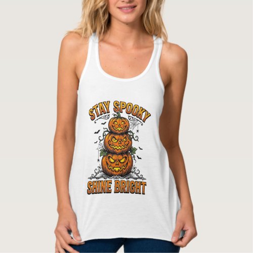 Vintage Halloween Pumpkin Spooky Bright Shirt Desi