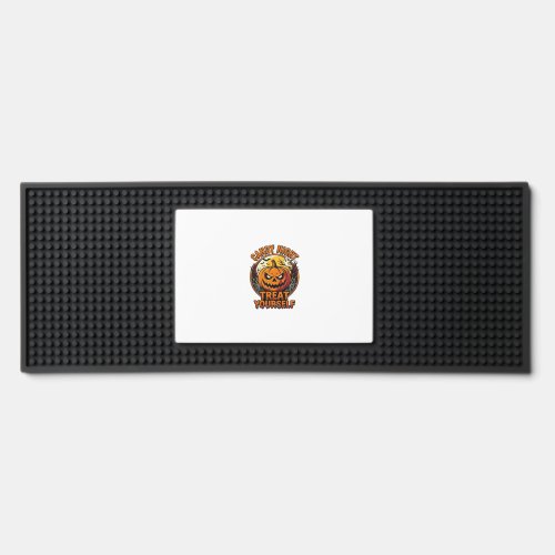 Vintage Halloween Pumpkin Treat Yourself Shirt_1 Bar Mat