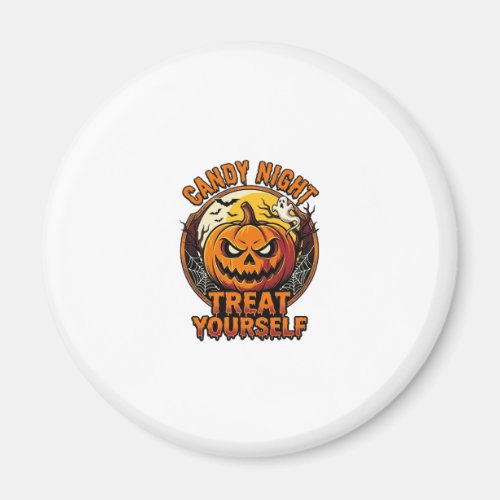 Vintage Halloween Pumpkin Treat Yourself Shirt_1 Magnet