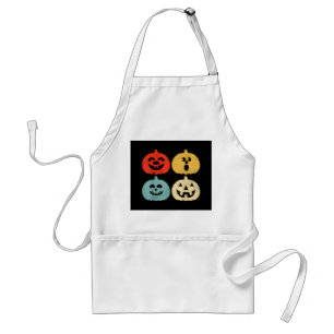 Vintage Halloween Pumpkin Women, Men, Kids, Funny Adult Apron