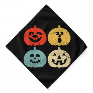Vintage Halloween Pumpkin Women, Men, Kids, Funny Bandana