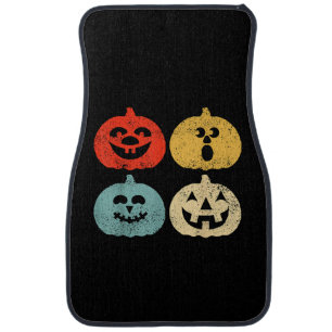 Vintage Halloween Pumpkin Women, Men, Kids, Funny Car Floor Mat