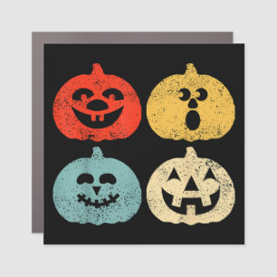 Vintage Halloween Pumpkin Women, Men, Kids, Funny Car Magnet