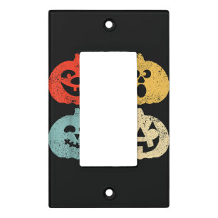 Vintage Halloween Pumpkin Women, Men, Kids, Funny Light Switch Cover