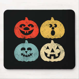 Vintage Halloween Pumpkin Women, Men, Kids, Funny Mouse Pad