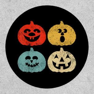 Vintage Halloween Pumpkin Women, Men, Kids, Funny Patch