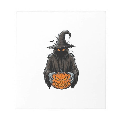 Vintage Halloween Scarecrow Pumpkin Shirt Design_1 Notepad