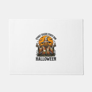 Vintage Halloween Scarecrow Pumpkin Witch Shirt_1 Doormat