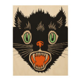 Scaredy Cat Wood Wall Decor