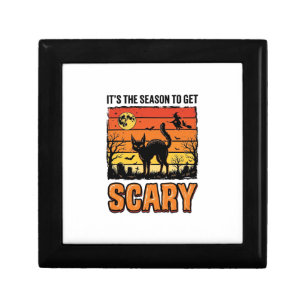Vintage Halloween Scary Cat Witch Shirt Design_1 Gift Box