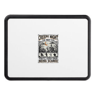 Vintage Halloween Scary Fun Horror Shirt Design_1 Hitch Cover