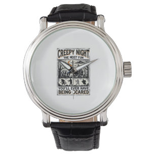 Vintage Halloween Scary Fun Horror Shirt Design_1 Watch