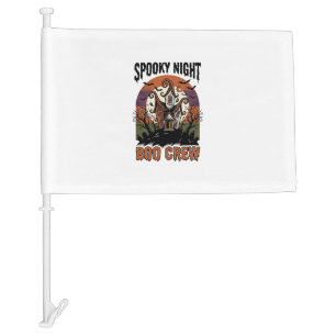 Vintage Halloween Shirt Boo Night Haunted House Ar Car Flag