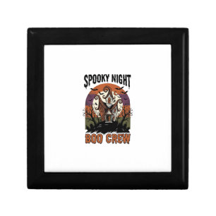 Vintage Halloween Shirt Boo Night Haunted House Ar Gift Box