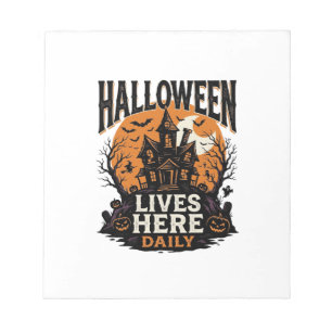 Vintage Halloween Shirt Haunted House Everyday Got Notepad