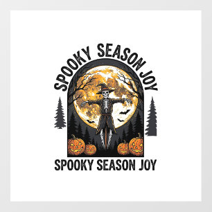 Vintage Halloween Shirt with Scarecrow Moon Art_1 Floor Decals