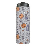 Vintage Halloween Skeleton and Potions Pattern Thermal Tumbler