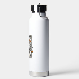 Vintage Halloween Skeleton Spooky Season Love Shir Water Bottle