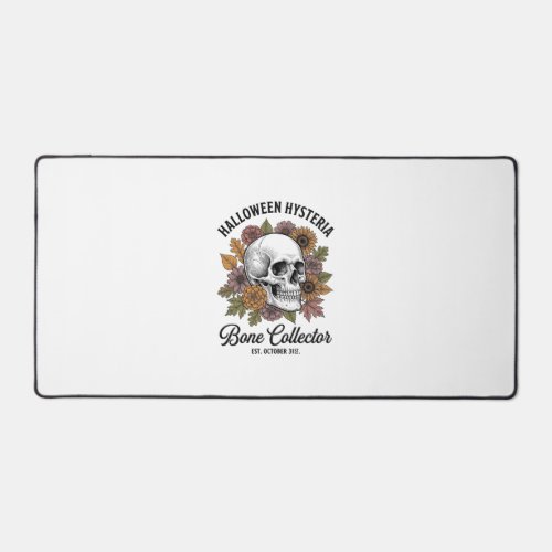 Vintage Halloween Skull Bone Collector Shirt Desig Desk Mat