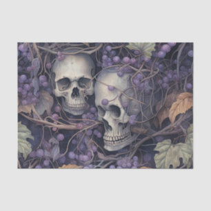 Vintage Halloween Skull Tissue Paper