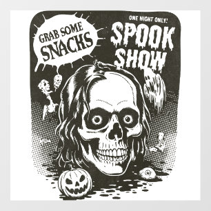 Vintage Halloween Spook Show Wall Decal