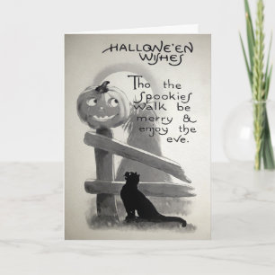 Vintage Halloween Spookies Card