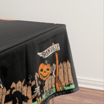 Vintage Halloween Spookville Tablecloth by Vintage_Halloween at Zazzle
