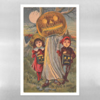Vintage Halloween Spooky Dry Erase Magnetic Sheet