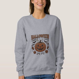 Vintage Halloween Spooky Season Retro Pumpkin Sweatshirt