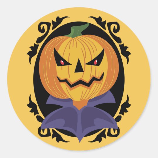 Vintage Halloween stickers | Zazzle