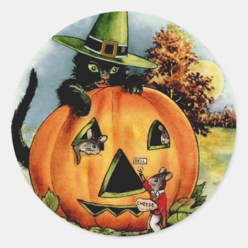 Vintage Halloween Stickers _ Trick or Treat
