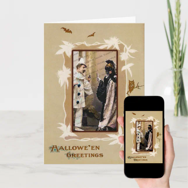 Vintage Halloween Template Card | Zazzle