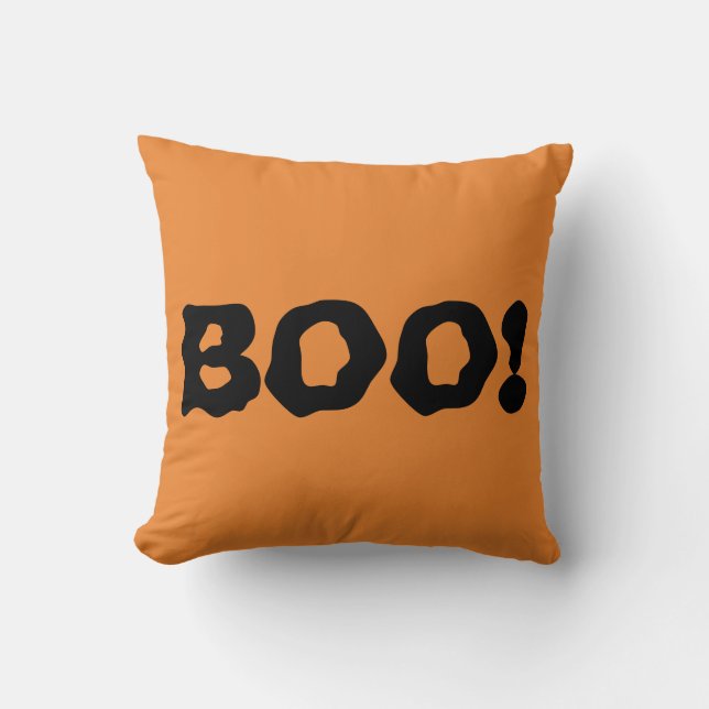 Vintage Halloween Throw Pillow (Front)