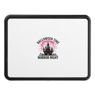 Vintage Halloween Time Horror Night Haunted Castle Hitch Cover