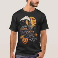 Vintage Halloween Train Jack O Lantern Pumpkin Men