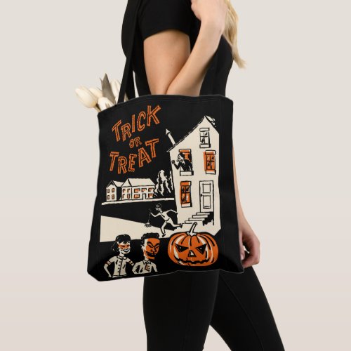 Vintage Halloween Trick or Treat Bag