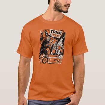 Vintage Halloween Trick Or Treat Shirt by Vintage_Halloween at Zazzle