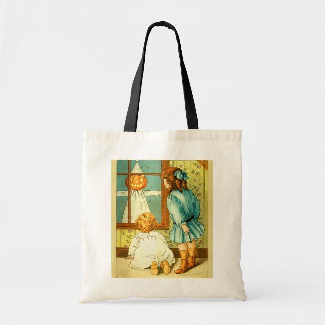 Vintage Halloween Trick or Treat Tote Bag (Front)