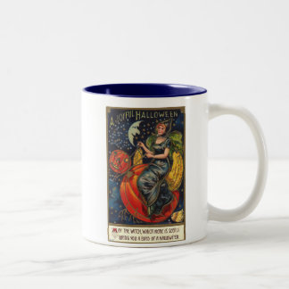 Vintage Halloween Two-Tone Coffee Mug