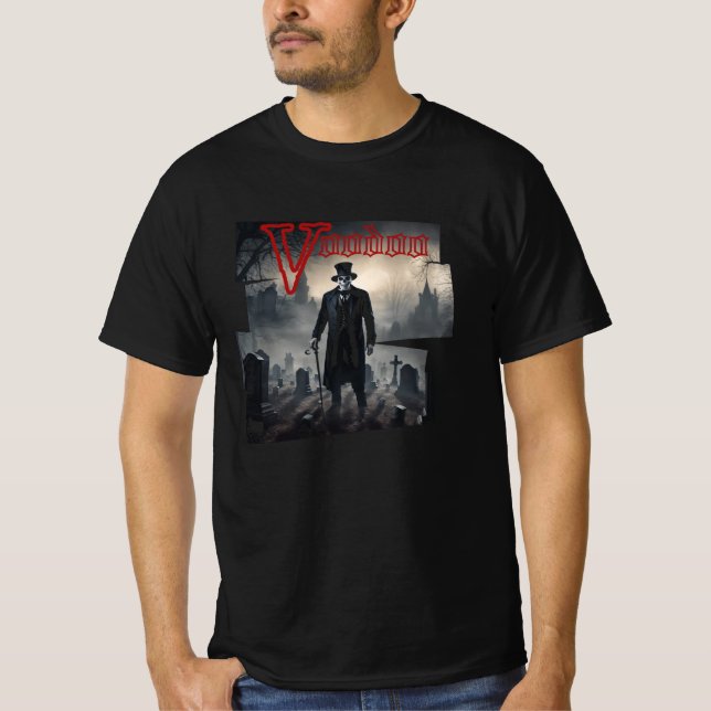Vintage Halloween Voodoo Man T-Shirt (Front)