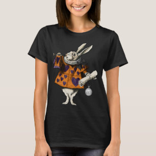 Vintage Halloween White Rabbit Alice In Wonderland T-Shirt