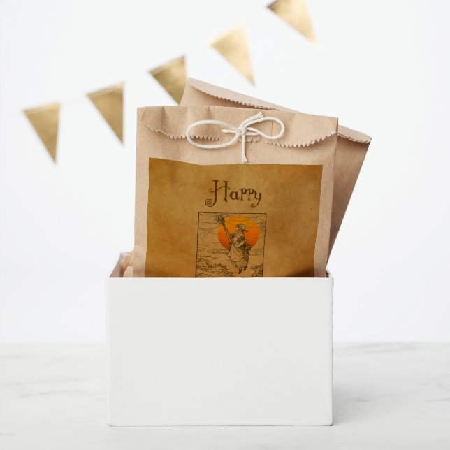 Vintage Halloween Witch Favor Bags (Party)