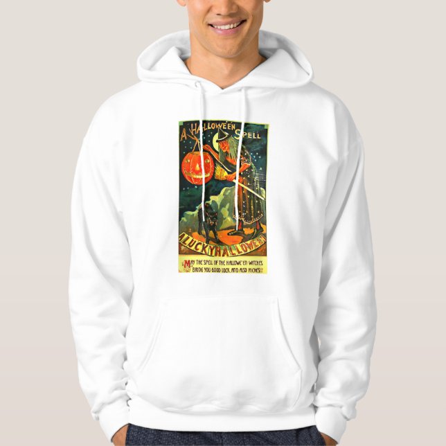 Vintage Halloween Witch Hoodie (Front)