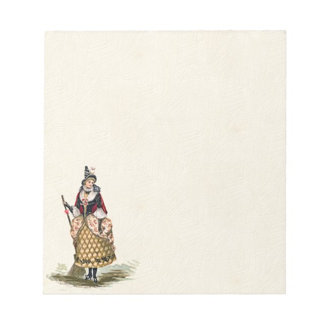 Vintage Halloween Witch Notepad (Front)