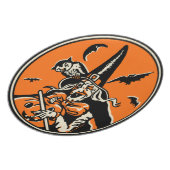 Vintage Halloween Witch Plate (Left Side)