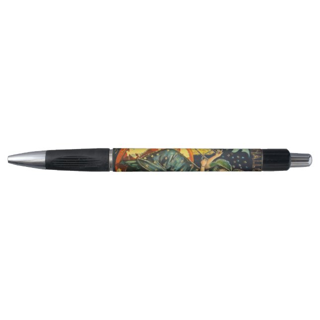 Vintage Halloween Witch Poster Pen (Front)