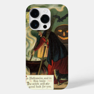Vintage Halloween Witch Stirring Magic Cauldron Case-Mate iPhone 14 Pro Case
